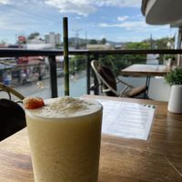 World’s best piña colada! at Karma in Jaco