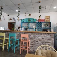 Indoors at Karma in Jaco