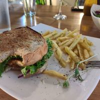 Tofu sandwich at Karma in Jaco