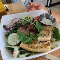 Buddha bowl with tofu added at Karma in Jaco