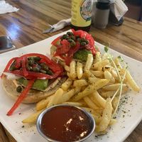 Bagel de aguacate  at Karma in Jaco