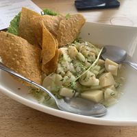 Hearts of palm ceviche   at Karma in Jaco