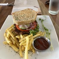 Chick’free sandwich   at Karma in Jaco