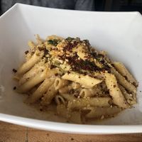 Penne carbonara  at Karma in Jaco