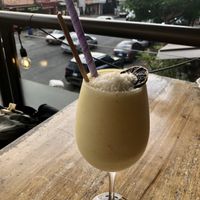 Piña colada. I ate the dried citrus too.  at Karma in Jaco