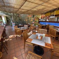 Dining terrace at Raices in Oaxaca