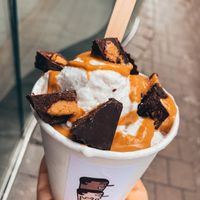 Peanut butter ice cream at Buddy Buddy in Brussels