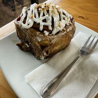 The frosting wasn‘t that great but the roll sure was  at Café Monteverde in Monteverde