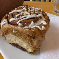 Cinnamon roll at Café Monteverde in Monteverde