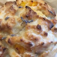 Peach and lavender scone  at Back To Eden Bakery in Portland