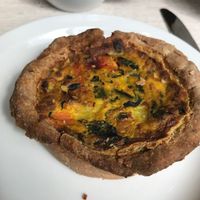 Savory quiche at Back To Eden Bakery in Portland