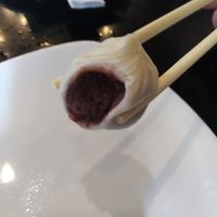 Inside red bean mochi at Din Tai Fung - Pine St in Seattle