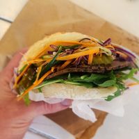 Vegan Pastrami Bun at The Island Grocer in Waiheke Island