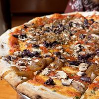 The Vegan Tree Hugger pizza  at Creekbread in Whistler