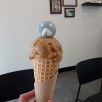 Dalgona and banana!! at AcheMi in Seoul