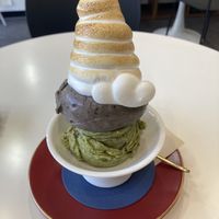 Mint choco and Oreo tiramisu with topping  at AcheMi in Seoul