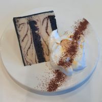 Black tiramisu ice cream cake at AcheMi in Seoul