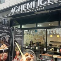 Outside (persimmon ice cream)  at AcheMi in Seoul