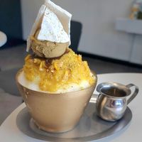 Corn-Pistachio Bingsu at AcheMi in Seoul