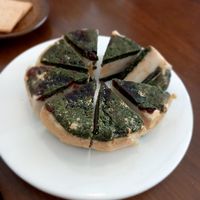 Mugwort cookie ice cream sandwich at AcheMi in Seoul