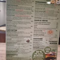 Menu at The Spot Cafe in Roedovre