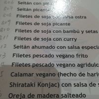 They indicate Vegetarian but they are Vegan dishes. at Tian Cheng in Tavernes Blanques