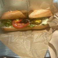 Vegan avocado sandwich  at La Sandwicherie in Miami Beach