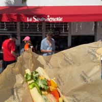 Tropical Hummus Vegan Sandwich at La Sandwicherie in Miami Beach