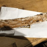 Vegan "flute" at Le Pain Quotidien - Sailboat Pond in New York City