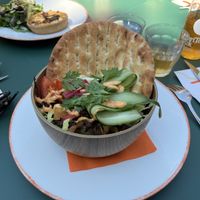 Mushroom shawarma   at Hortus Botanicus in Amsterdam