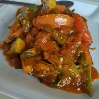 Nyonya style mock fish at Big Veggie in Kuching