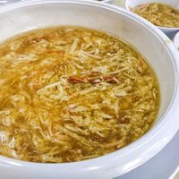 Shark fin soup very good, recommend at Big Veggie in Kuching