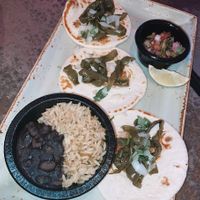 nopales(cactus) tacos  at Universal Studios - Antojitos Authentic Mexican Food in Orlando