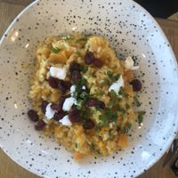 Pumpkin risotto #Veganuary at Whins Kitchen in Wheelton