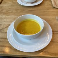 Pumpkin soup at DaTerra - Parque das Nações in Lisbon