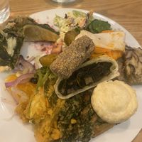 Bit of everything - minus some salad I’d eaten   at DaTerra - Parque das Nações in Lisbon