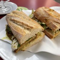 Tempeh sandwich at L'Encant Vegetaria in Barcelona