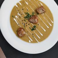 Soup at L'Encant Vegetaria in Barcelona