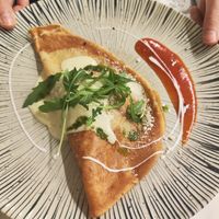 Crepe at L'Encant Vegetaria in Barcelona