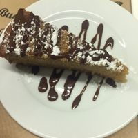 Yummy cake  at L'Encant Vegetaria in Barcelona