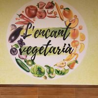 Inside restaurant  at L'Encant Vegetaria in Barcelona