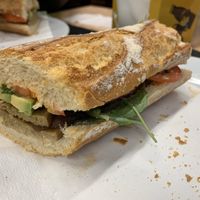 Seitan sandwich at L'Encant Vegetaria in Barcelona