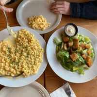 Bottomless Mac and the Caesar with dressing on the side   at The Point in Bend