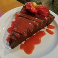 Another shot of that delicious vegan Paleo chocolate cheesecake. at The Point in Bend