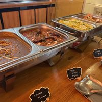 Chana masal and chilli miri   at Bhaji Pala in Gatley