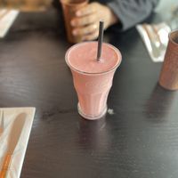 Strawberry lassi  at Bhaji Pala in Gatley