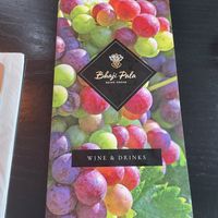 Drinks menu   at Bhaji Pala in Gatley