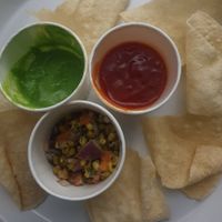 Poppadum & Chutney tray at Bhaji Pala in Gatley