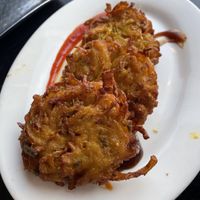 Onion bhaji  at Bhaji Pala in Gatley