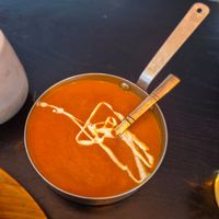 Sauce that came with the sizzler starter at Bhaji Pala in Gatley